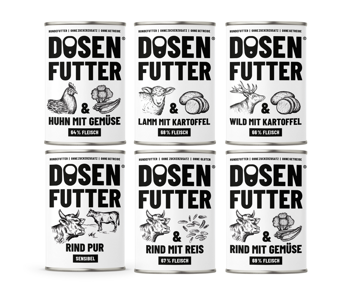 Dosenfutter® TESTBOX 6x400g